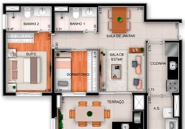 Club Station Vila Prudente - Apto 65m² com 2 dormitórios