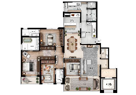 Planta 180m²