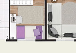 You Link Paulista - 62m² 3 dorm c /suíte